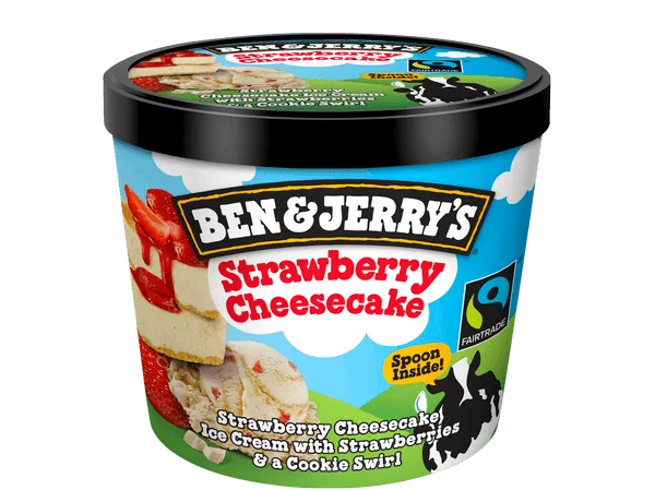 Ben & Jerry’s – Strawberry Cheesecake 12 x 100ml