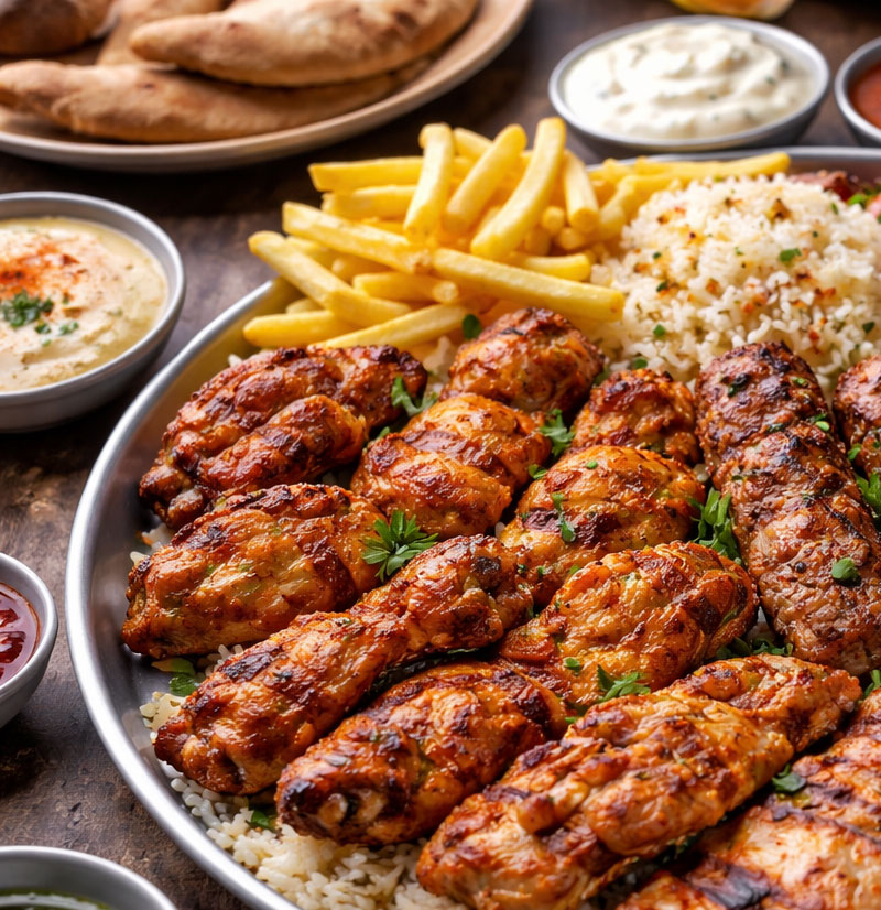 Halal Gemengde Grill Schotel