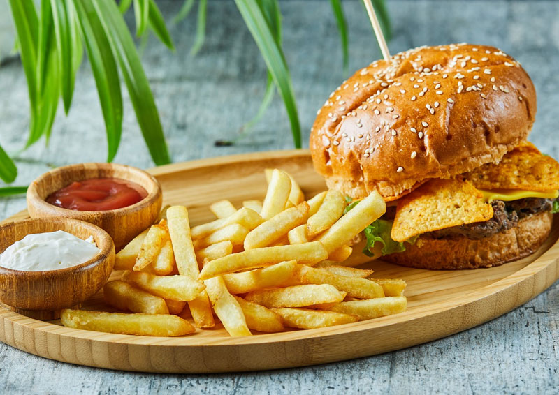 Order Burger And Fries